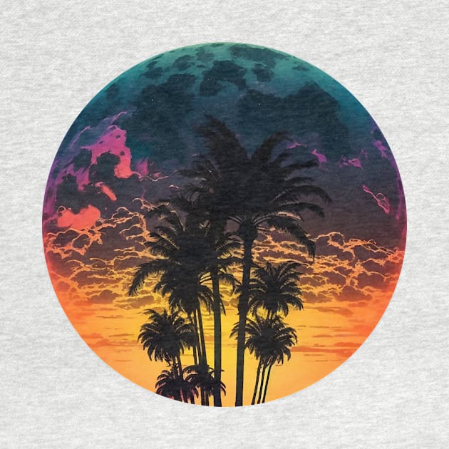 Palm Moon by DavidLoblaw